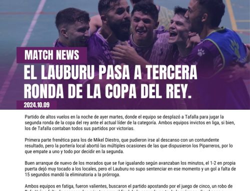 EL LAUBURU PASA A LA TERCERA RONDA DE LA COPA DEL REY